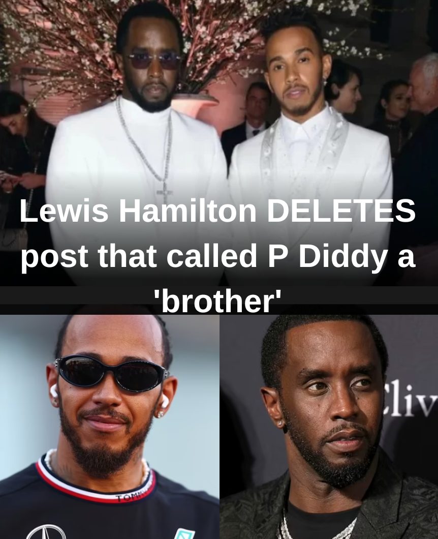 Lewis Hamilton DELETES post that called P Diddy a 'brother' and thanked the disgraced music mogul for 'always showing love', before his sex trafficking indictment